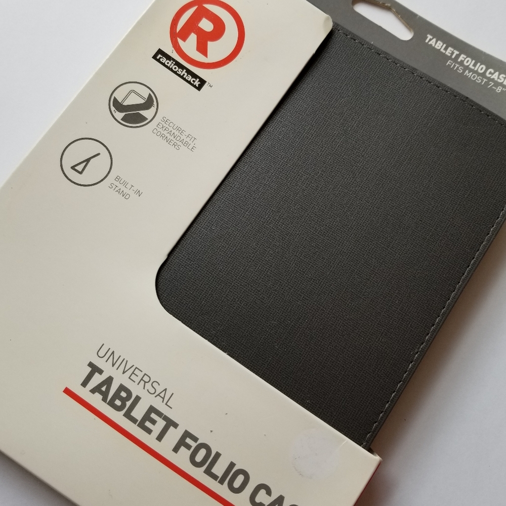 ❗Radioshack Gray Universal Tablet Folio Case❗
